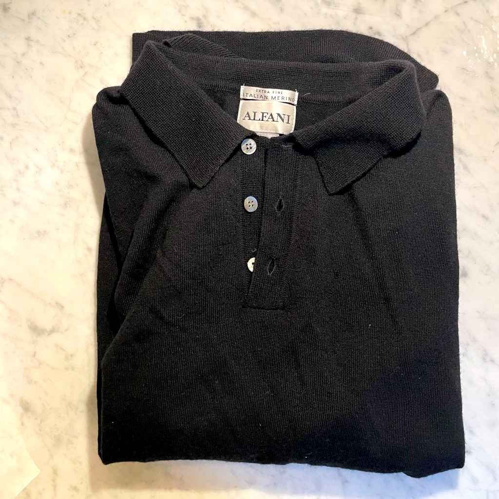 Super Soft Lightweight Mens Polo Merino Sweater Shirt Top Xl